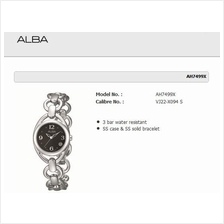 ALBA . AH7499X . Fashion . W . Date . SSB . Black