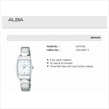 ALBA . AH7419X . Fashion . W . Date . SSB . White
