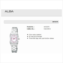 ALBA . AH7237X . Fashion . W . Date . SSB . Silver