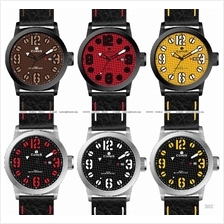 CORES Watch CR1102-IPBL CR1102-STL Active Leather Date 2-Layer Dials