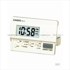 CASIO PQ-10-7 digital traveller alarm clock snooze white