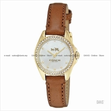 COACH 14502314 Women's Tristen Glitz Leather Strap MOP Brown