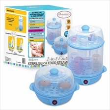 Autumnz 2 in 1 Electric Steriliser & Food Steamer Blue - ESS8607