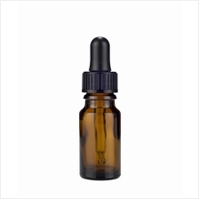 10mL Round Amber Glass Bottle with Dropper
