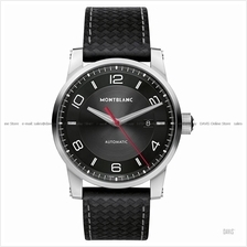 MONTBLANC 113877 Men's TimeWalker Date Automatic Leather Strap Black
