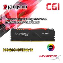 Kingston HyperX Fury RGB 16GB 2666MHz DDR4 CL16 DIMM (HX426C16FB3A/16)