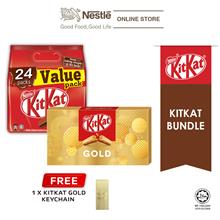 Nestle KITKAT Gold Bundle (KITKAT 24's Sharebag + Festive Box Gold)