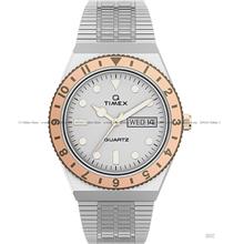 TIMEX TW2U95600 (W) Q Timex 36mm Day Date SS Bracelet Silver