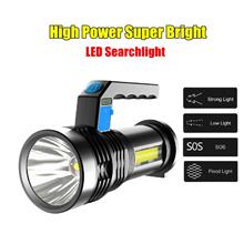 Up To 2000M High Power Super Bright LED Searchlight USB Long Shots Lamp Outdoo