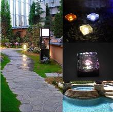 Tomshine 4Pcs IP67 Water Resistant Light Sensor Creative Glass Stone Ice Cube 