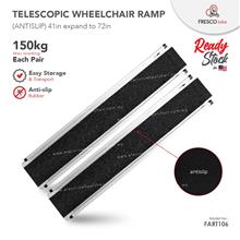 FART105 Telescopic Wheelchair Ramp Aluminium Portable 35 x 7.5inch