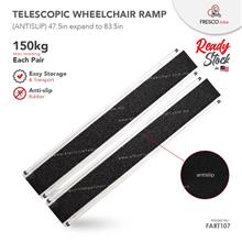 FART107 Telescopic Wheelchair Ramp Aluminium Portable 48 x 7.5inch