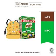 NESTLE MILO Cereal Econopack 500g Free Outdoor Bag