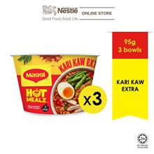 MAGGI Hot Mealz Kari Kaw Extra 95g x3 bowls