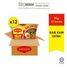 MAGGI Hot Mealz Kari Kaw Extra 95g x 12 Bowls (1 Carton)