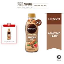 Nescafe Dairy Free Almond Latte PET 225ml, x4 bottle