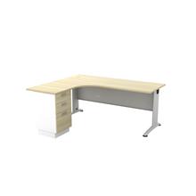 Office Table Workstation with 4 Drawers Fixed Pedestal furniture