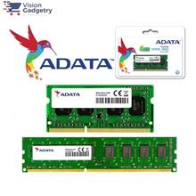 ADATA DDR3L RAM Memory 4GB 8GB 1600Mhz U-DIMM / SO-DIMM for Desktop Laptop Not