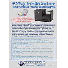 HP Officejet Pro X451dw + HP Refillable Cartridges Pro970