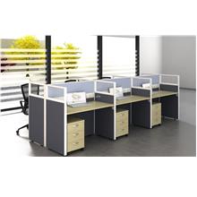 Office Workstation with Partition for 6 Pax