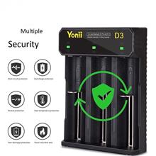 Yonni D3 3 Slot Battery Charger AWT Xtar 18350/18650/22650/25500/26650/AA/AAA