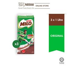 Nestle MILOÂ® Active-Go Chocolate Malt RTD 1L x3 packs, ExpDate: Jul'22