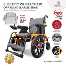 [LARGE SEAT] Fresco Electric Wheelchair Heavy Duty Off Road