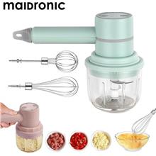 Maidronic 3 In 1 Wireless Electric Glass Chopper Mixer Egg Beater)