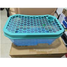 Large Turtle Tank With Plastic Cover / Lid - Green Colour