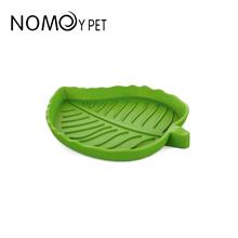 Nomoypet Leaf Shape Plastic Food Bowl Food Pan For Reptile Tortoise