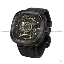 SEVENFRIDAY P-Series P2B/02 Square Automatic 47.6mm Leather Black