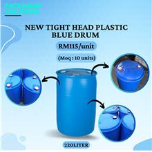 New Tight Head Plastic Blue Drum - 220L