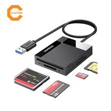 UGreen USB 3.0 5Gbps 4-in-1 SD/TF/CF/MS Multi Card Reader (Black)