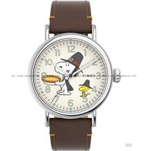 TIMEX TW2V60100 Standard Peanuts Snoopy Thanksgiving 40mm Leather