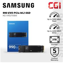 Samsung 2TB 990 Evo PCIe 4.0 x4 / 5.0 x2 NVMe M.2 SSD - MZ-V9E2T0BW