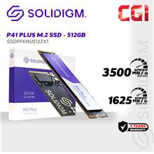 Solidigm P41 Plus 512GB M.2 2280 PCIe 4.0 NVMe Gen4