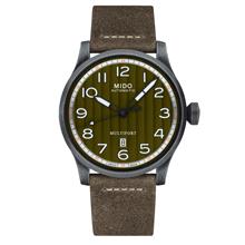 MIDO M032.607.36.090.00 MULTIFORT ESCAPE Date Auto 44mm Leather Khaki