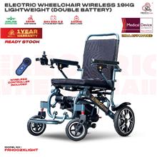 Electric Wheelchair Lightweight 19kg Easy Travel (Double Battery)