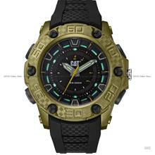Caterpillar CAT Watches LU-130-23-123 P10 49mm Silicone Black Green