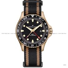 HAMILTON H82565930 KHAKI NAVY SCUBA GMT Automatic 43mm Textile Black