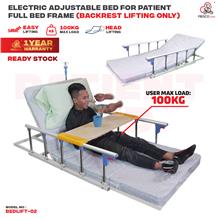 Electric Adjustable Bed for Patient Full Frame with Backrest Lifting