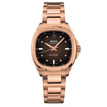 MIDO M0493073329600 MULTIFORT TV 35 Date Diamonds Bracelet Rose Gold