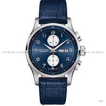 HAMILTON H32766643 JAZZMASTER MAESTRO AUTO CHRONO 45mm Leather Blue
