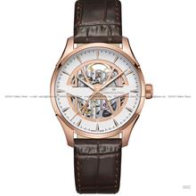 HAMILTON H42505510 JAZZMASTER SKELETON AUTO 40mm Leather White Gold