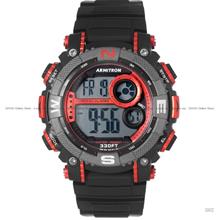 ARMITRON 40-8284RED Men's Digital Sports Quartz 54mm Resin Black Red