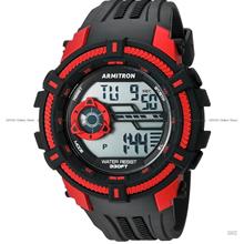 ARMITRON 40-8384RED Men's Digital Sports Quartz 50mm Resin Black Red