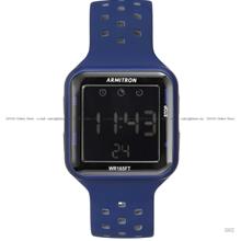 ARMITRON 40-8417BLU Unisex Digital Sports Square 38mm Resin Strap Blue