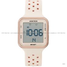 ARMITRON 40-8417PBH Unisex Digital Sports Square 38mm Resin Pink Beige