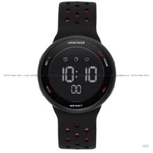 ARMITRON 40-8423BRD Unisex Digital Sports 43.5mm Silicone Black Red