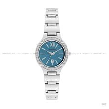 ARMITRON 75-5878BMSV Women's Date Crystals 30mm SS Bracelet Blue MOP